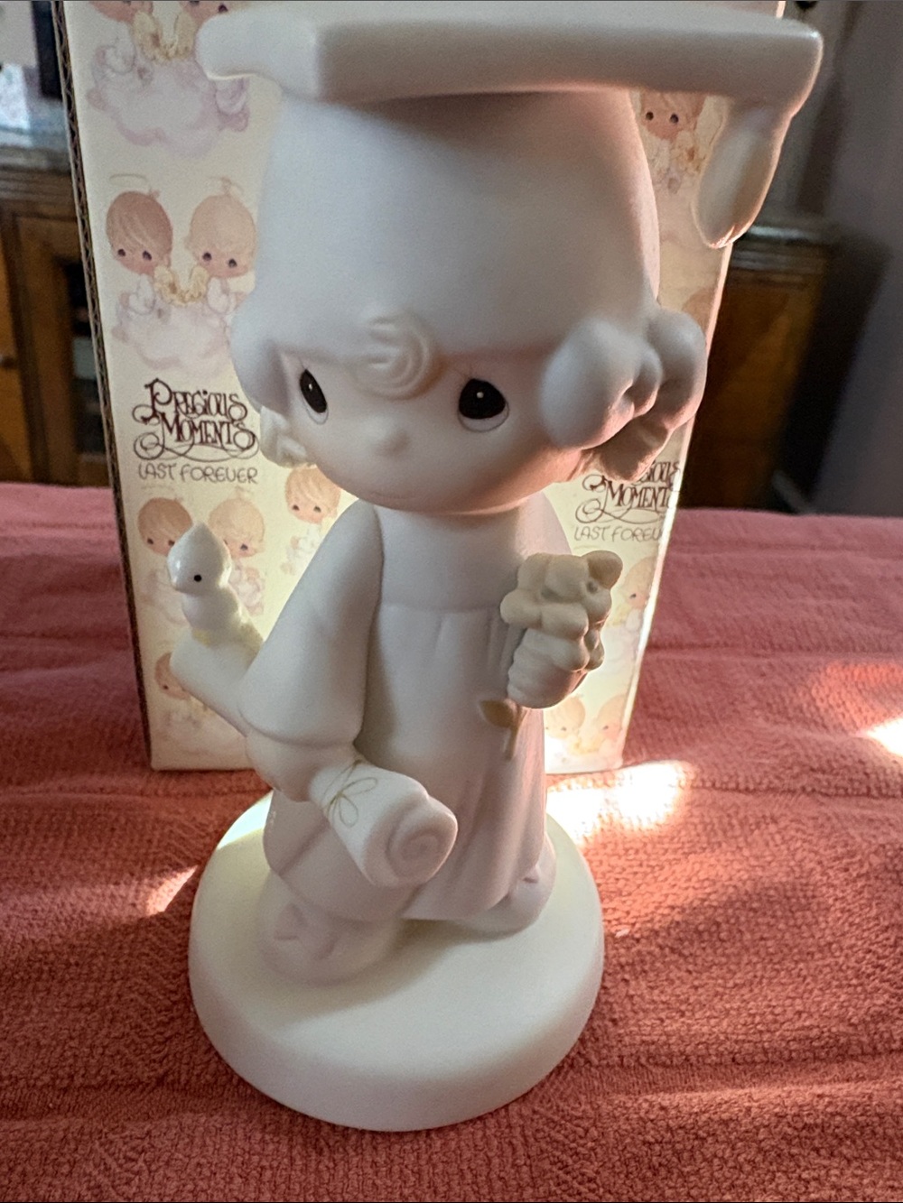 Precious Moments White Graduation Figurine "God Bless You Graduate"